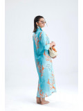 Maxi Coral Mint Shirt Dress