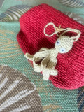 Natural Octopus Scarlet Big Clutch 