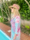 Maxi Mint Coral Shirt Dress