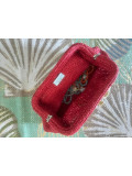 Natural Octopus Scarlet Big Clutch 