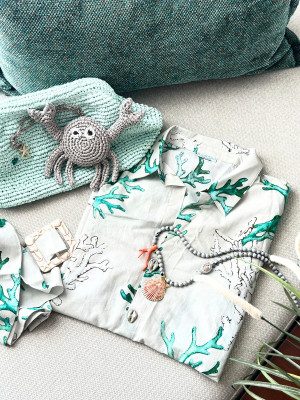 Gray Crab Mint Big Clutch