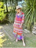 Maxi Palms in Hawai Shirt Dress