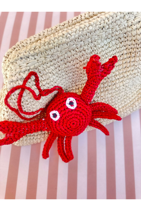 Scarlet Octopus Natural Big Clutch 