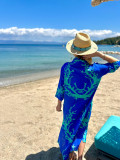 Maxi Halkidiki Blue Shirt Dress