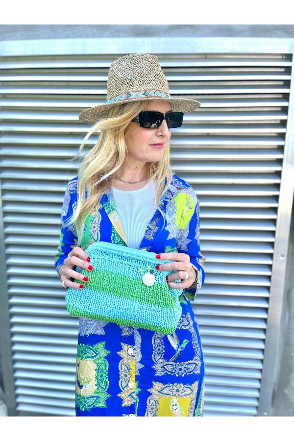 Blue&Green Mini Clutch