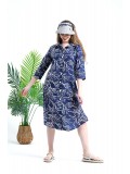 Midi Blue Dream Shirt Dress 