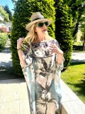 Cleopatra in Marakesh Mint Palm Kaftan