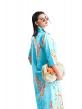 Maxi Coral Mint Shirt Dress