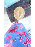 25-Coll Raphia Hat Marine Pink